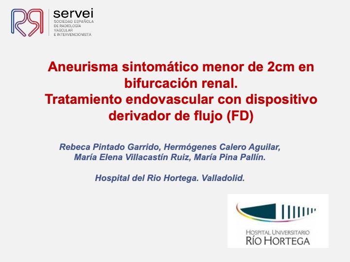 Aneurisma renal con dispositivo derivador flujo 01