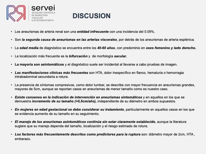 Aneurisma renal con dispositivo derivador flujo 11