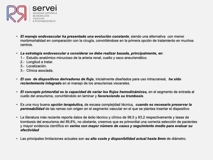 Aneurisma renal con dispositivo derivador flujo 12